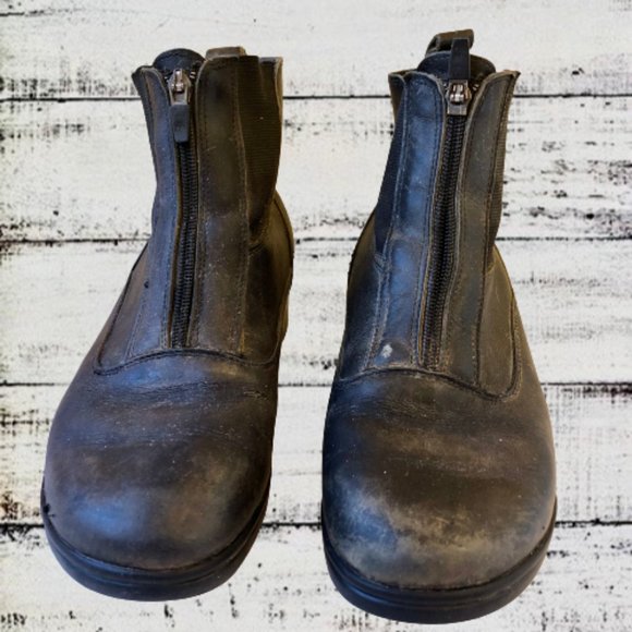 Dansko Portugal Black Paddock Ankle Boots Womens 40 9.5 * flaw broken zipper - Picture 12 of 14